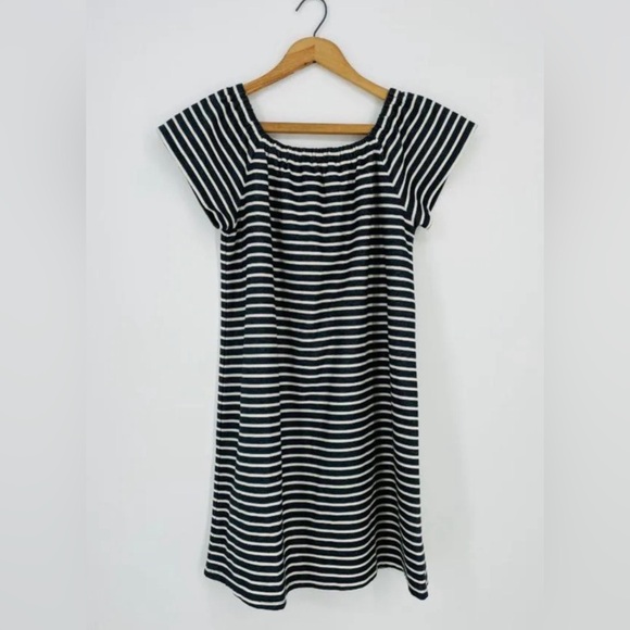 Madewell Striped Mini Dress SZ M - Picture 1 of 8